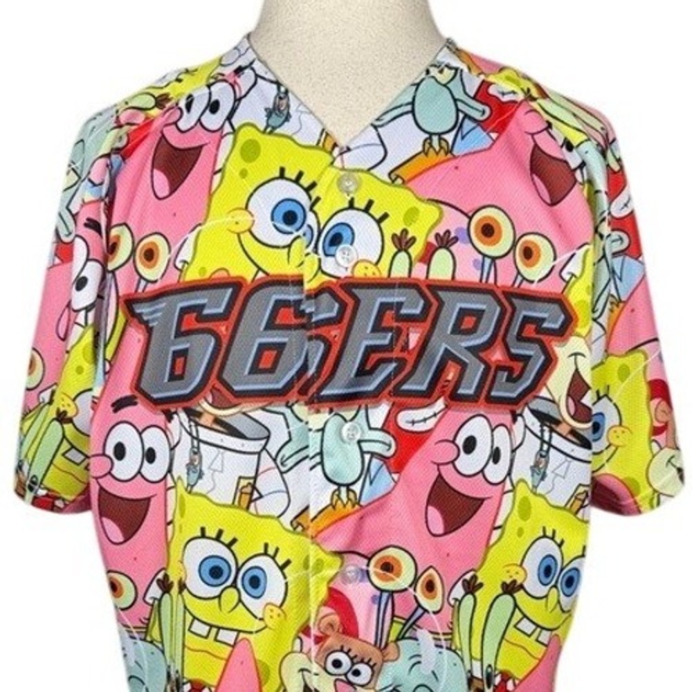 Inland Empire 66ers SpongeBob SquarePants Baseball Jersey OT Sports XL Mens 20